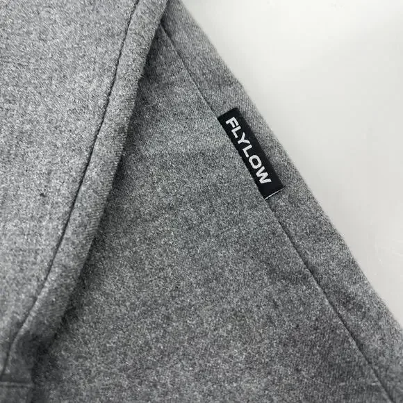 Flylow Men's Royal Shirt Pearl Snap Long Sleeve Flannel Shirt Gray Size XL - Picture 9 of 10